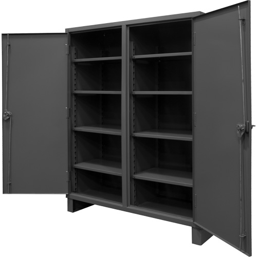 Armoire tr&egrave;s robuste, Acier, 8 Tablettes, 78" h x 72" la x 24" P, Gris Distribution Élite MP