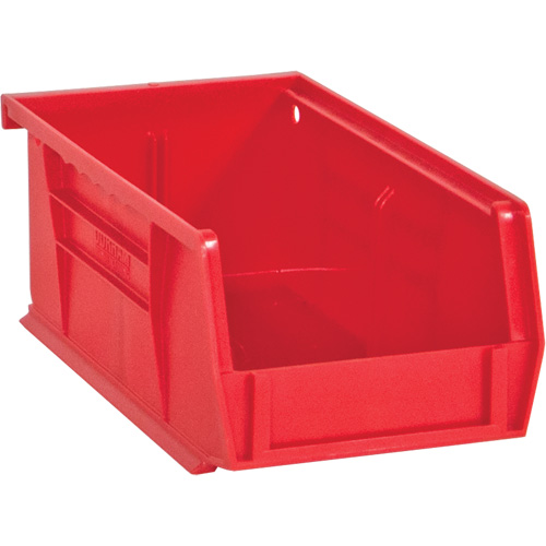 Hook-On Bins, 4" W x 3" H x 7" D, Red, 10 lbs. Capacity Distribution Élite MP