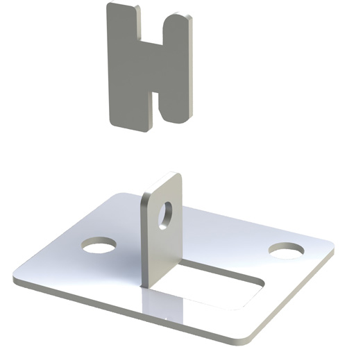 Patte d'assise pour rayonnage enclenchable Interlok Distribution Élite MP