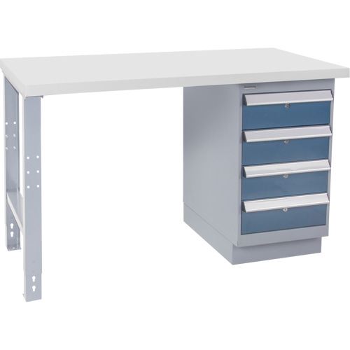 Industrial Duty Workbench, 30" W x 72" D x 34" H, 1000 lbs. Capacity Distribution Élite MP