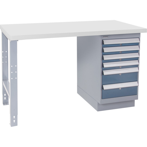 Industrial Duty Workbench, 30" W x 72" D x 34" H, 1000 lbs. Capacity Distribution Élite MP