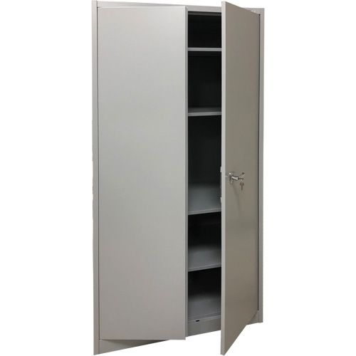 Storage Cabinet, Steel, 4 Shelves, 78" H x 36" W x 24" D, Grey Distribution Élite MP