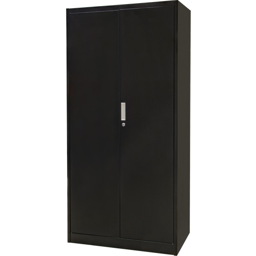 Armoire de rangement combin&eacute;e, 36" la x 18" p x 72" h, Noir Distribution Élite MP