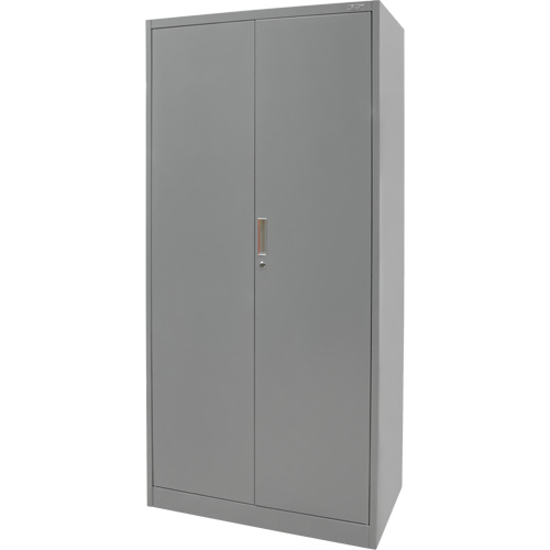 Armoire de rangement combin&eacute;e, 36" la x 18" p x 72" h, Gris Distribution Élite MP