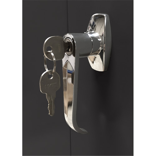 Armoire d'entreposage, Acier, 4 Tablettes, 66" h x 30" la x 15" P, Noir Distribution Élite MP