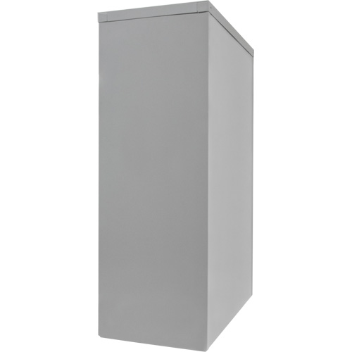Armoire de rangement &agrave; hauteur de comptoir, Acier, 2 Tablettes, 42" h x 30" la x 15" P, Gris Distribution Élite MP