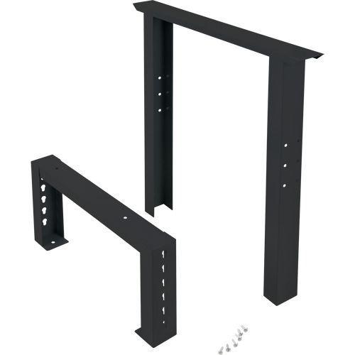 Pattes d'&eacute;tabli pour service industriel, Acier, 24" p x 34" h, Simple Distribution Élite MP