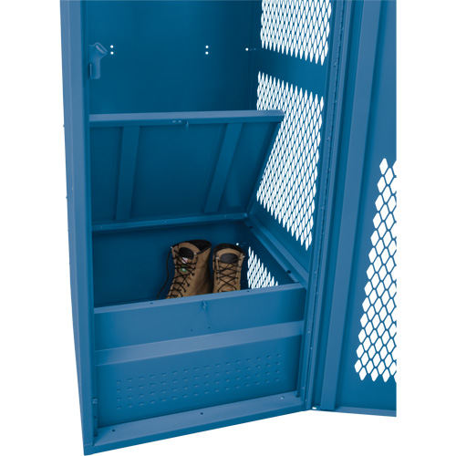 Gear Locker with Door, Steel, 24" W x 18" D x 72" H, Dark Blue Distribution Élite MP