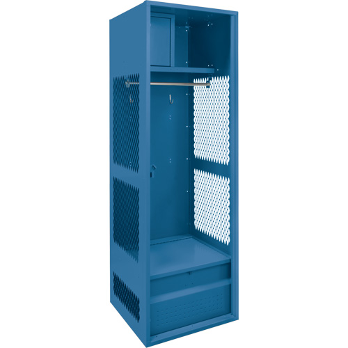 Gear Locker, Steel, 24" W x 18" D x 72" H, Dark Blue Distribution Élite MP