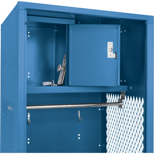 Gear Locker, Steel, 24" W x 18" D x 72" H, Dark Blue Distribution Élite MP