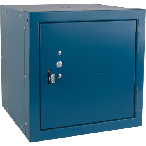 Stackable Cube Locker, 12" x 12" x 12", Steel, Blue, Knocked Down Distribution Élite MP
