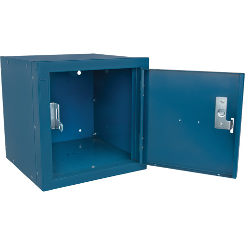 Stackable Cube Locker, 12" x 12" x 12", Steel, Blue, Knocked Down Distribution Élite MP