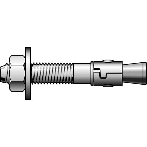 Stainless Steel Power Stud Wedge Anchors, Stainless Steel, 1" x 6" Distribution Élite MP
