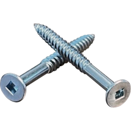 Flat SOC Wood Screws, #10 x 2" L, Zinc Plated Distribution Élite MP