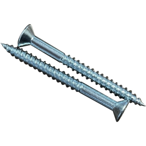 Flat SOC Wood Screws, #10 x 2" L, Zinc Plated Distribution Élite MP