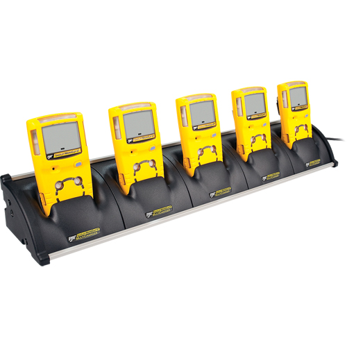 BW GasAlertMicroClip XT Multi-Gas Detectors -Five Unit Cradle Charger Distribution Élite MP