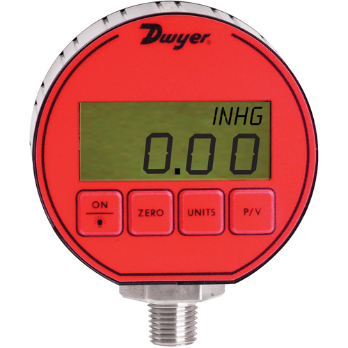 Pressure Gauge, 3" , 0 - 5000 psi, Bottom Mount, Digital Distribution Élite MP