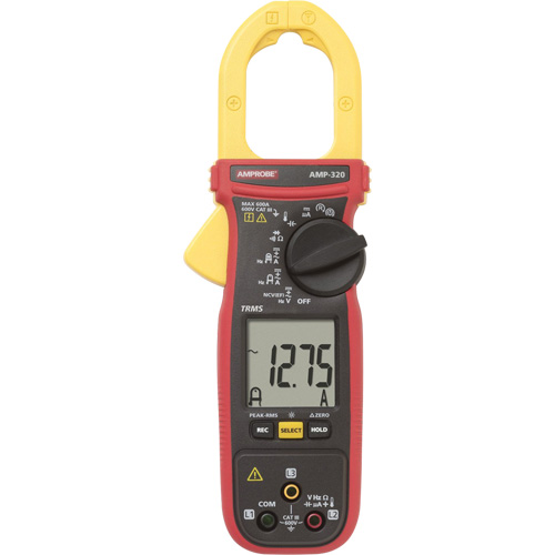 AMP-320 Motor Maintenance TRMS Clamp Meter, AC/DC Voltage, AC/DC Current Distribution Élite MP