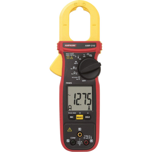 AMP-310 Motor Maintenance TRMS Clamp Meter, AC/DC Voltage, AC Current Distribution Élite MP