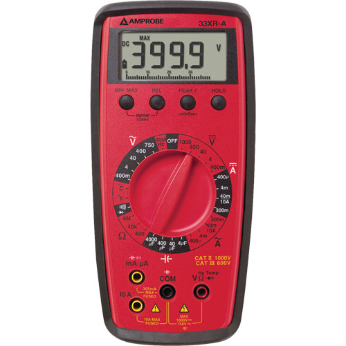 33XR-A Digital Multimeter, AC/DC Voltage, AC/DC Current Distribution Élite MP