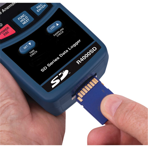 Thermo-an&eacute;mom&egrave;tres, Enregistrement des donn&eacute;es, Gamme de v&eacute;locit&eacute; d'air de 0,4 - 30 m/sec Distribution Élite MP