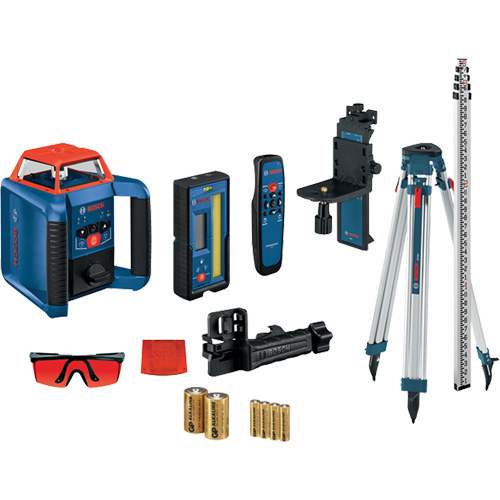 Revolve2000 Self-Leveling Horizontal/Vertical Rotary Laser Kit, 2000' (609.6 m), 670 Nm Distribution Élite MP