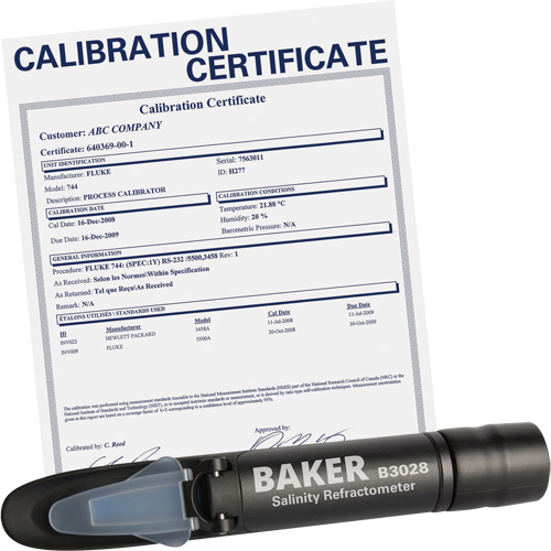 R&eacute;fractom&egrave;tre avec certificat ISO, Analogue (verre-regard)-Num&eacute;rique, Salinit&eacute; Distribution Élite MP
