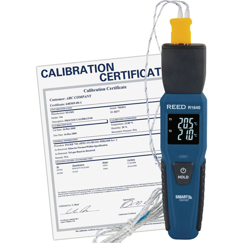 Thermom&egrave;tre &agrave; thermocouple Blueetooth Smart Series avec certificat de calibration, Contact, Num&eacute;rique, -328-2501°F (-200-1372°C) Distribution Élite MP