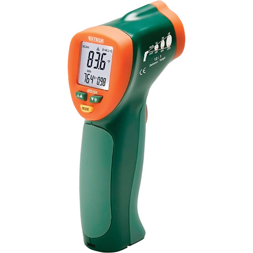 Mini thermom&egrave;tre &agrave; infrarouge &agrave; large gamme, Sans contact, Num&eacute;rique, -25-1200°F (-50-650°C) Distribution Élite MP
