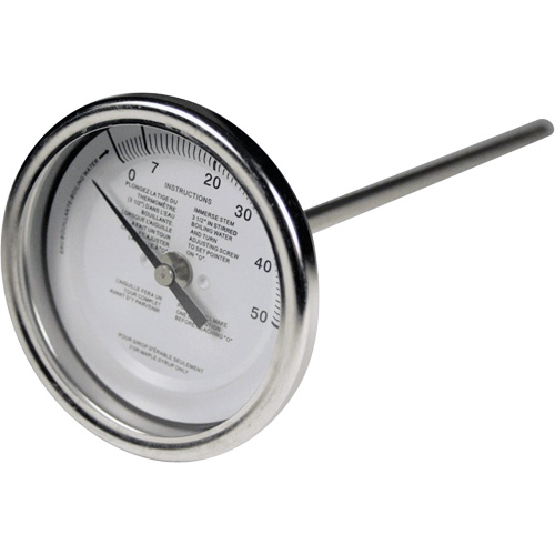 5" Maple Syrup Stem Thermometer, Contact, Analogue Distribution Élite MP