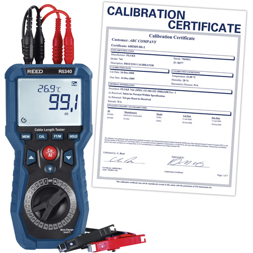 Testeur de longueur de c&acirc;ble avec certificat d'&eacute;talonnage Distribution Élite MP