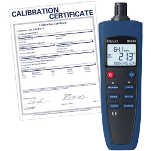 Psychrom&egrave;tre/Thermohygrom&egrave;tre avec certification traçable, 0% - 99,9% HR, -4°- 158° F ( -20° - 70° C ) Distribution Élite MP