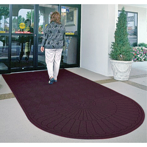 Waterhog&reg; Eco Matting, Wiper/Scraper, 3' x 6' x 3/8", Maroon Distribution Élite MP