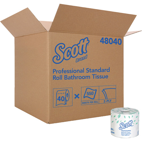 Papier hygi&eacute;nique Scott, 2 Pli, 550 Feuilles/Rouleu, Blanc Distribution Élite MP