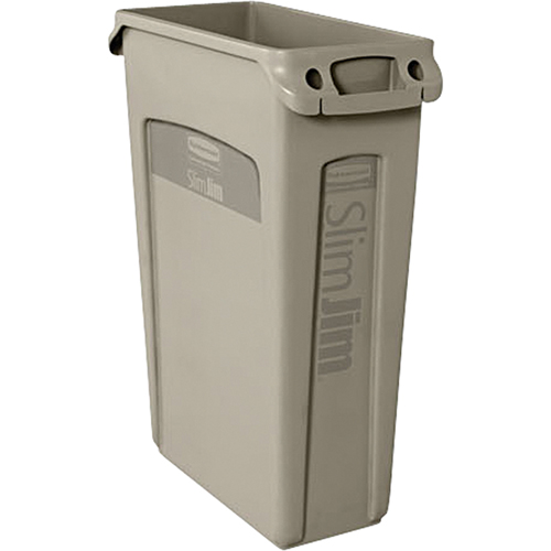 Contenants Slim Jim a/canaux de ventilation, Plastique, 23 gal. US Distribution Élite MP
