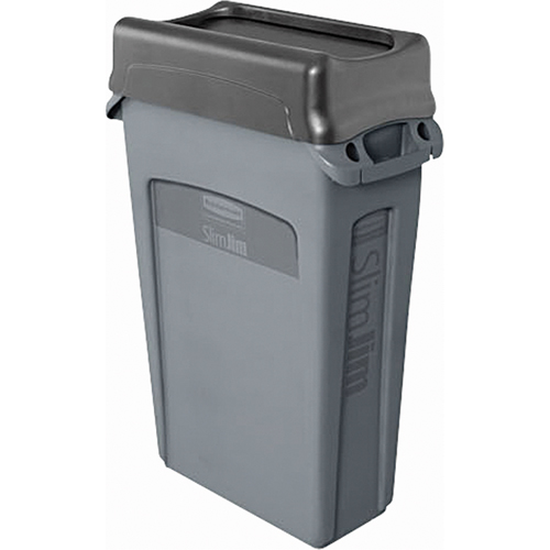 Contenants Slim Jim a/canaux de ventilation, Plastique, 23 gal. US Distribution Élite MP