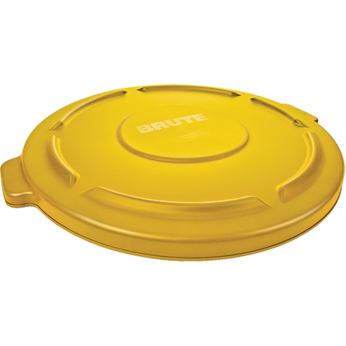 Round Brute&reg; Tops, Flat Lid, Plastic/Polyethylene, Fits Container Size: 22" Dia. Distribution Élite MP