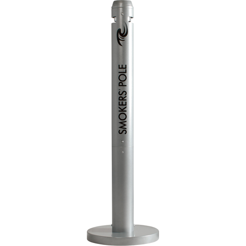 Smokers' Pole Cigarette Receptacle, Free-Standing, Aluminum, 41" Height Distribution Élite MP