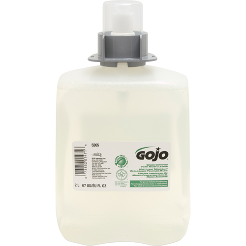 Savon pour les mains certifi&eacute; vert FMX-20, Mousse, 2 L, Sans parfum Distribution Élite MP