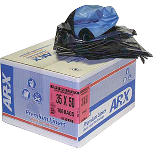 Premium Liners, 2X Strong, 30" W x 38" L, Black Distribution Élite MP