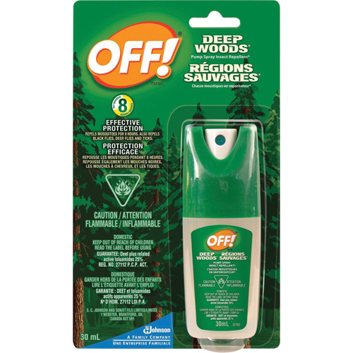 OFF! Deep Woods&reg; Insect Repellent, 25% DEET, Spray, 30 ml Distribution Élite MP