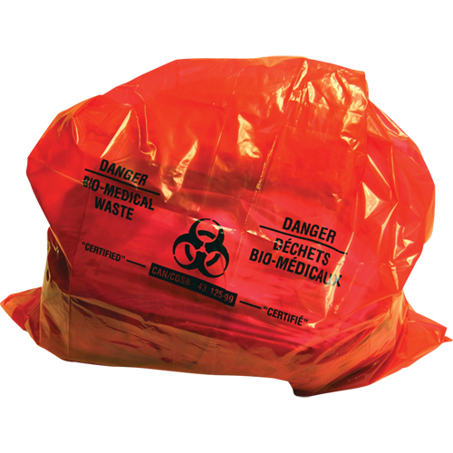 Sure-Guard Bio-Medical Waste Liners, Bio-Hazard, 50" L x 37" W, 2 mil Distribution Élite MP