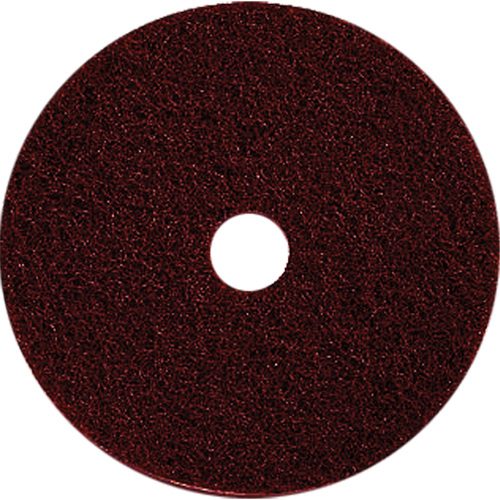 Floor Maintenance Pads, 17", Stripping, Brown Distribution Élite MP