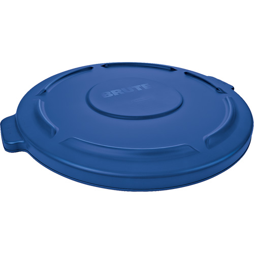 Brute&reg; Round Trash Can Top, Flat Lid, Plastic, Fits Container Size: 22-1/4" Dia. Distribution Élite MP