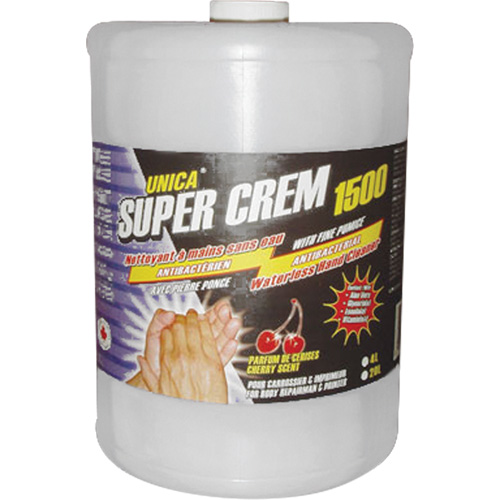 Super 1500 Waterless Hand Cleaner, Pumice, 4 L, Jug, Cherry Distribution Élite MP