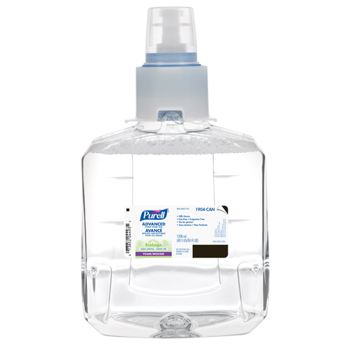 D&eacute;sinfectant pour les mains avanc&eacute; en mousse LXT-12, 1200 ml, Cartouche de recharge, 70 % alcool Distribution Élite MP