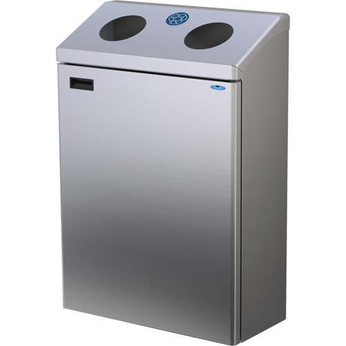 Station de recyclage murale, Vrac, Acier inoxydable, 29 gal. Distribution Élite MP