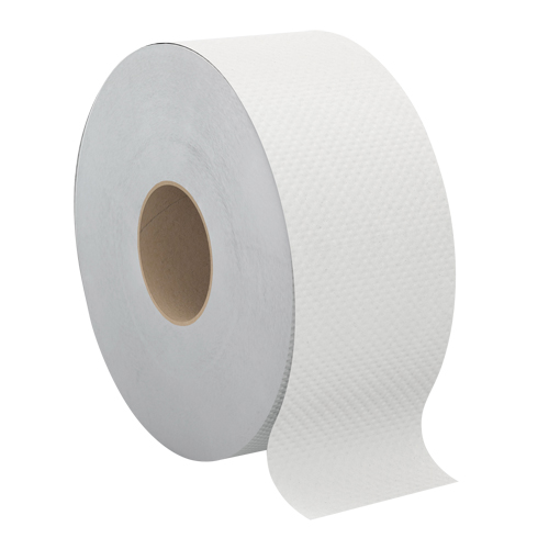 Pro Select Toilet Paper, Jumbo Roll, 2 Ply, 500' Length, White Distribution Élite MP