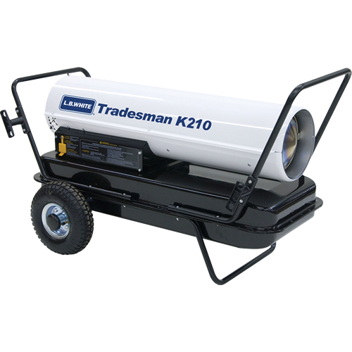 Radiateur &agrave; air puls&eacute; Tradesman, Soufflant, K&eacute;ros&egrave;ne, 210 000 BTU/H Distribution Élite MP