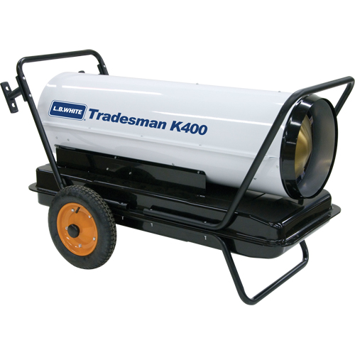 Radiateur &agrave; air puls&eacute; Tradesman, Soufflant, K&eacute;ros&egrave;ne, 400 000 BTU/H Distribution Élite MP